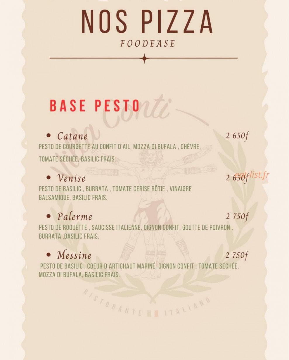 Villa Conti — carte page 3