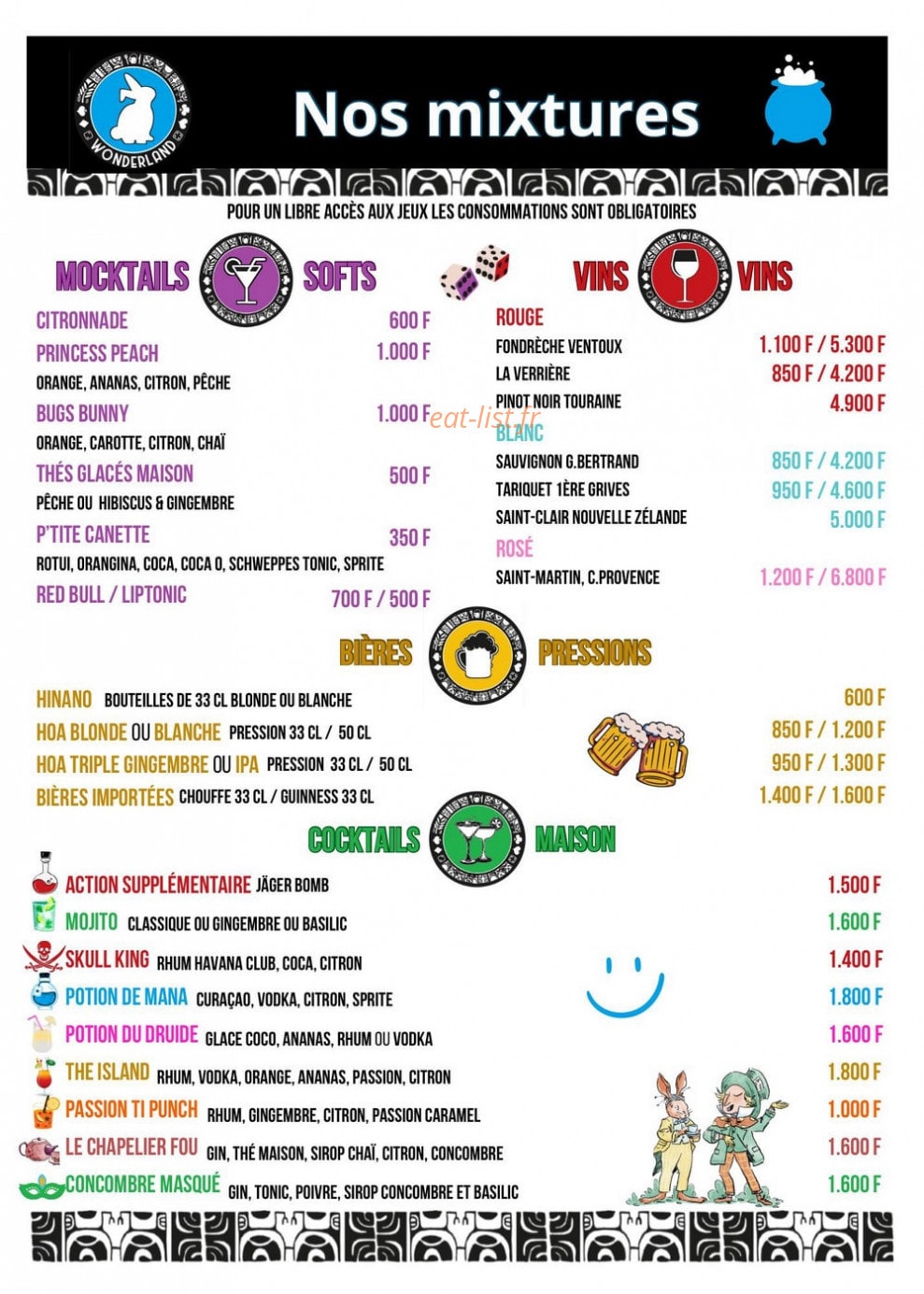 Wonderland — carte page 5