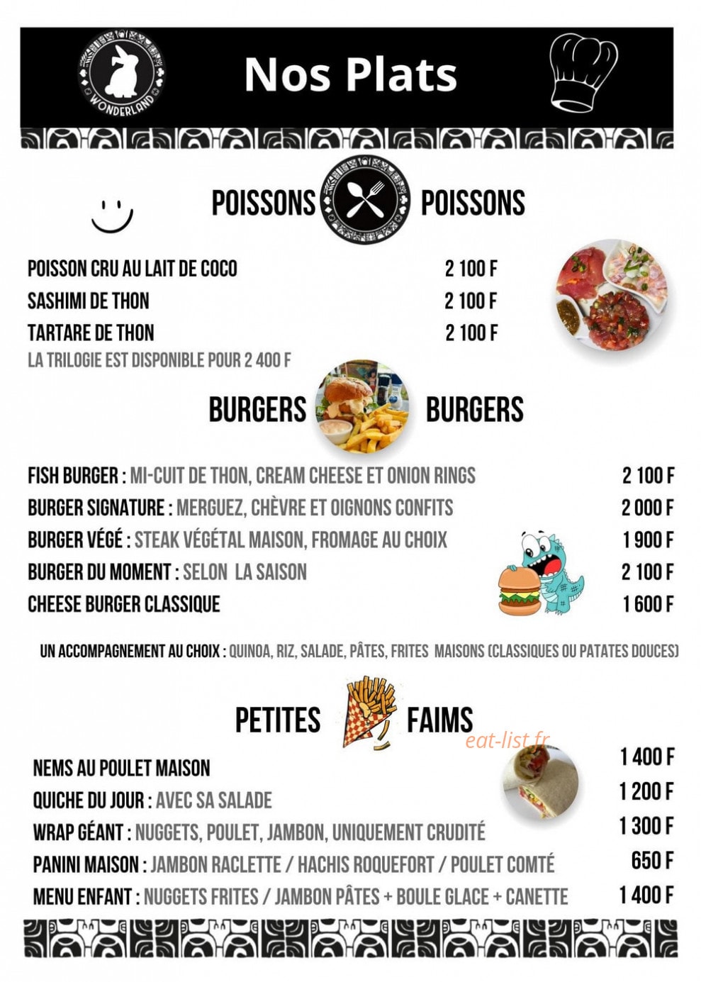 Wonderland — carte page 3