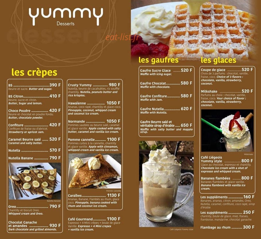 Yummy — carte page 6