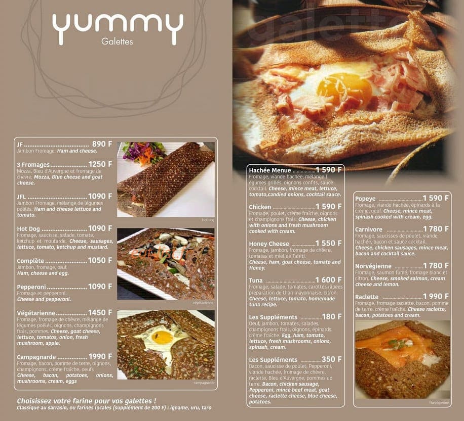 Yummy — carte page 3