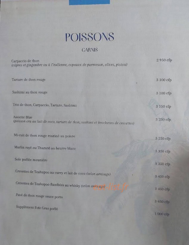 Blue Banana — carte page 3