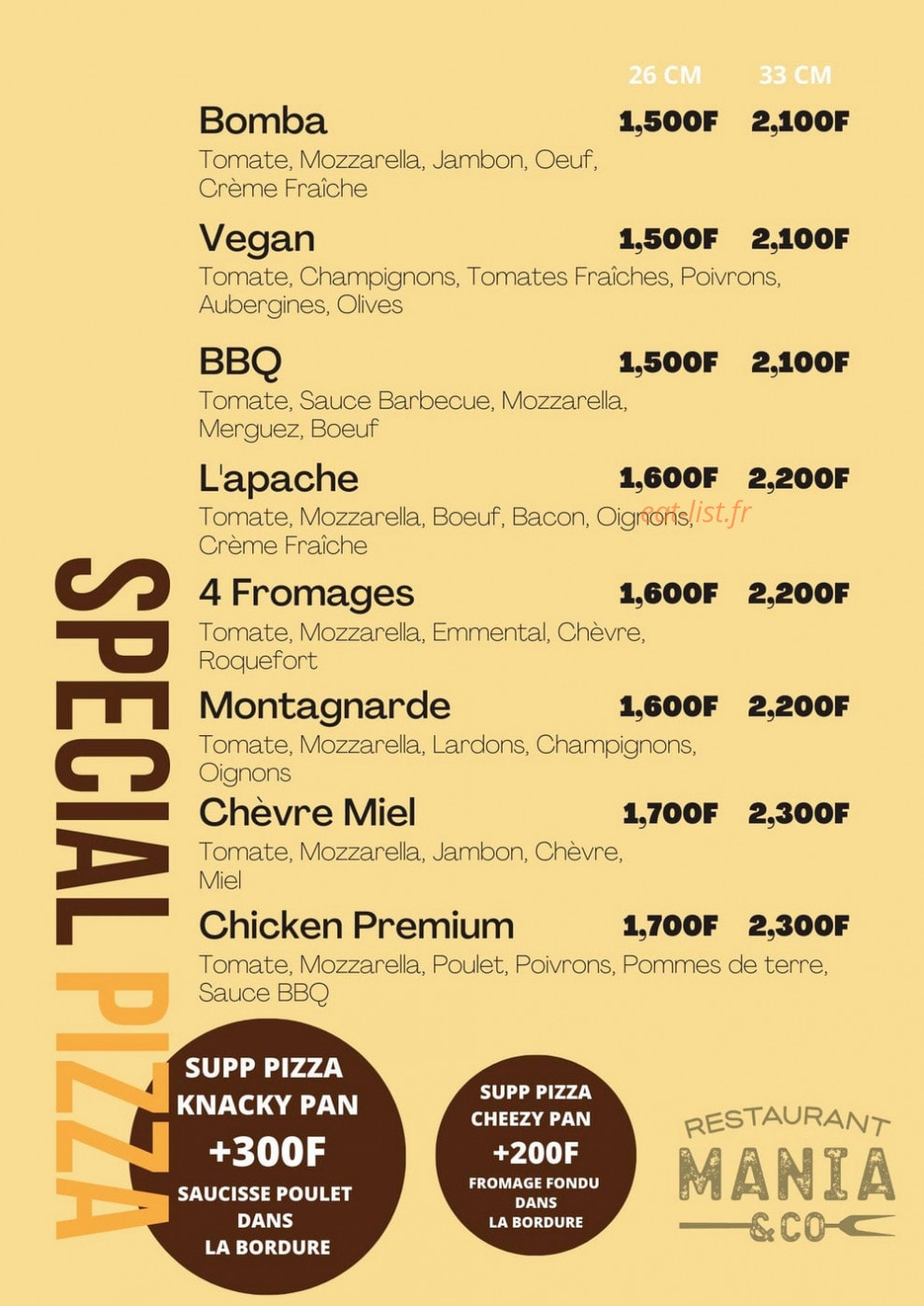 Mania & Co — carte page 3