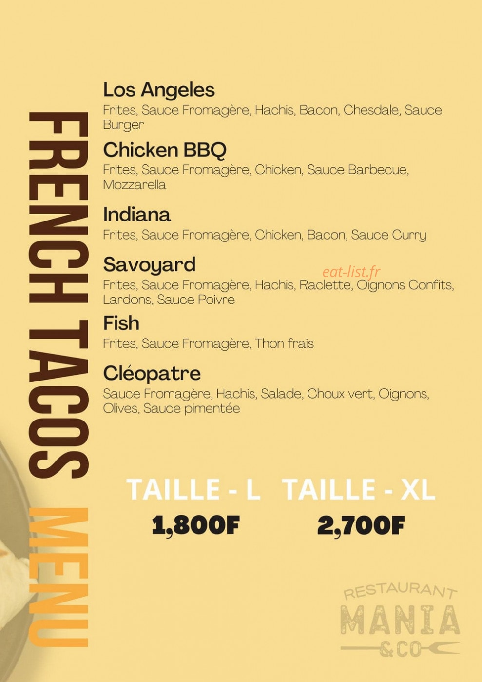 Mania & Co — carte page 2