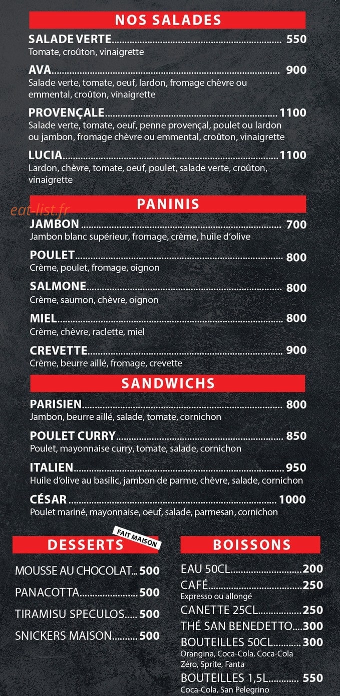 Baci — carte page 6