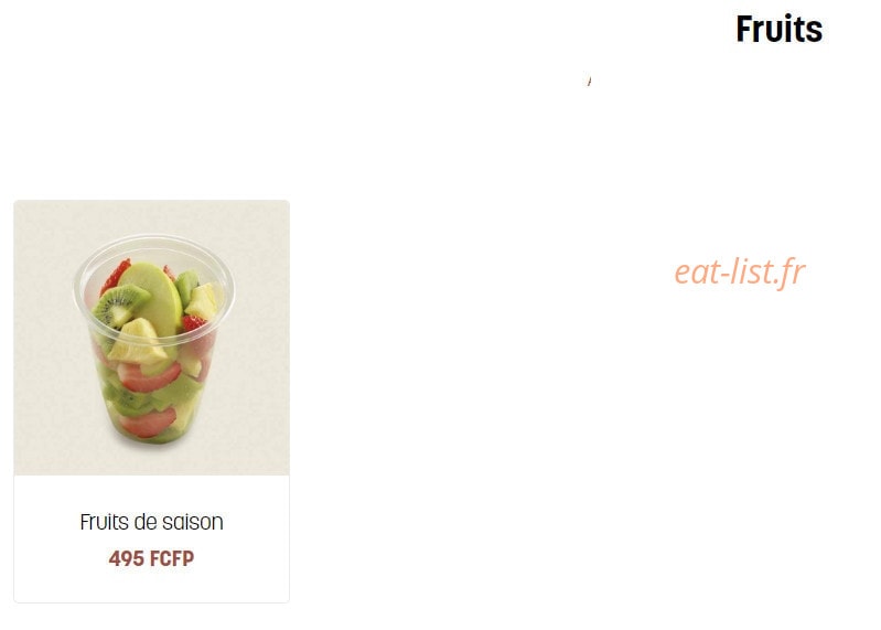 Brioche Dorée — carte page 6