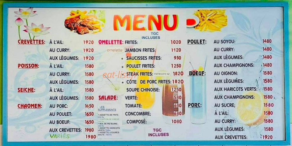 Café Yaté — carte page 3