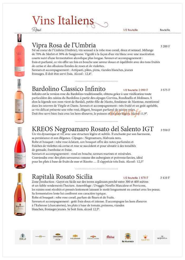 Casa Italia — carte page 16