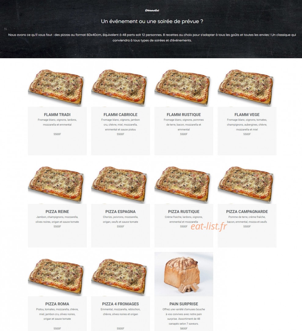 L'Atelier Gourmand — carte page 11