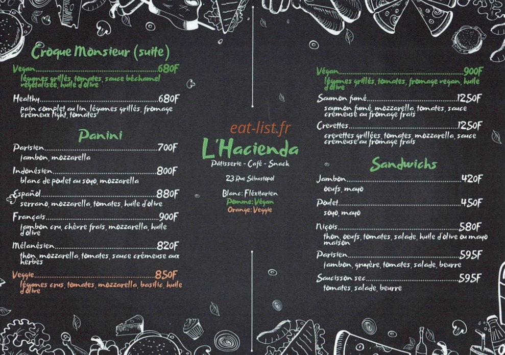 L'Hacienda — carte page 1