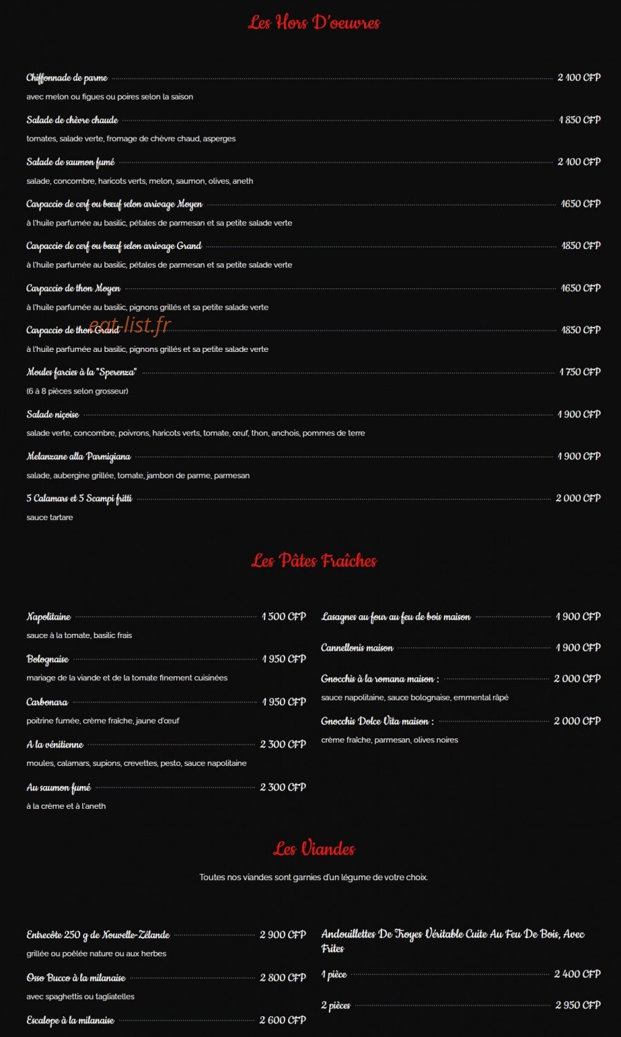 La dolce vita — carte page 2