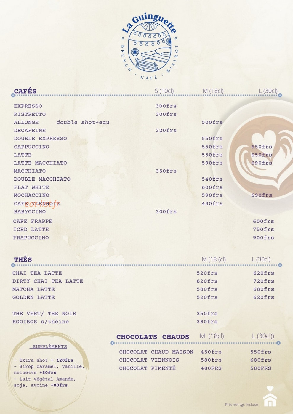 La Guinguette — carte page 2