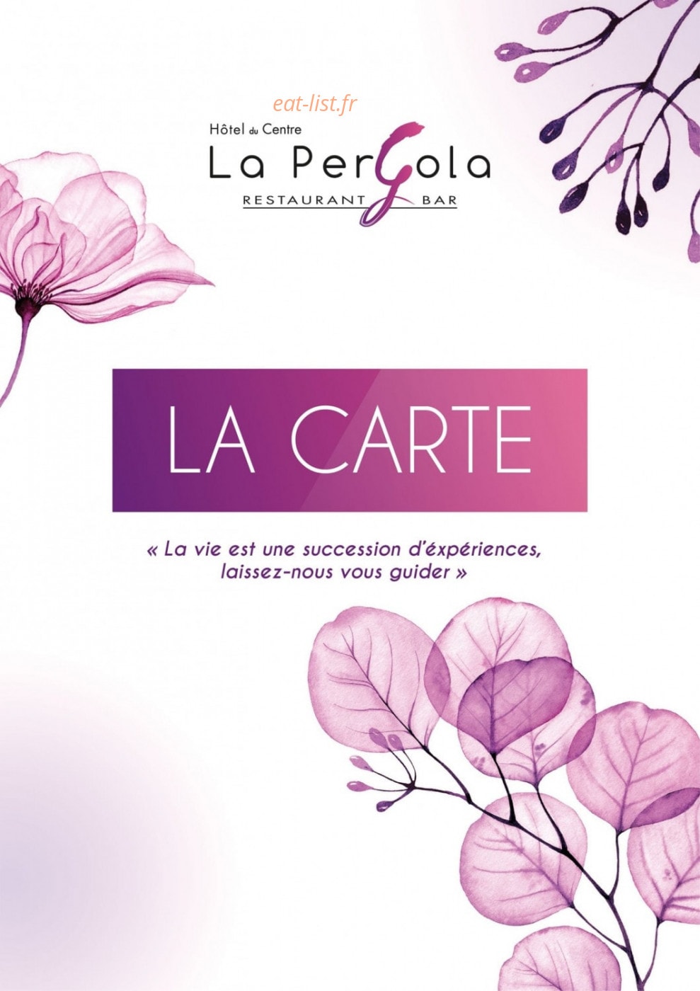 La pergola — carte page 1