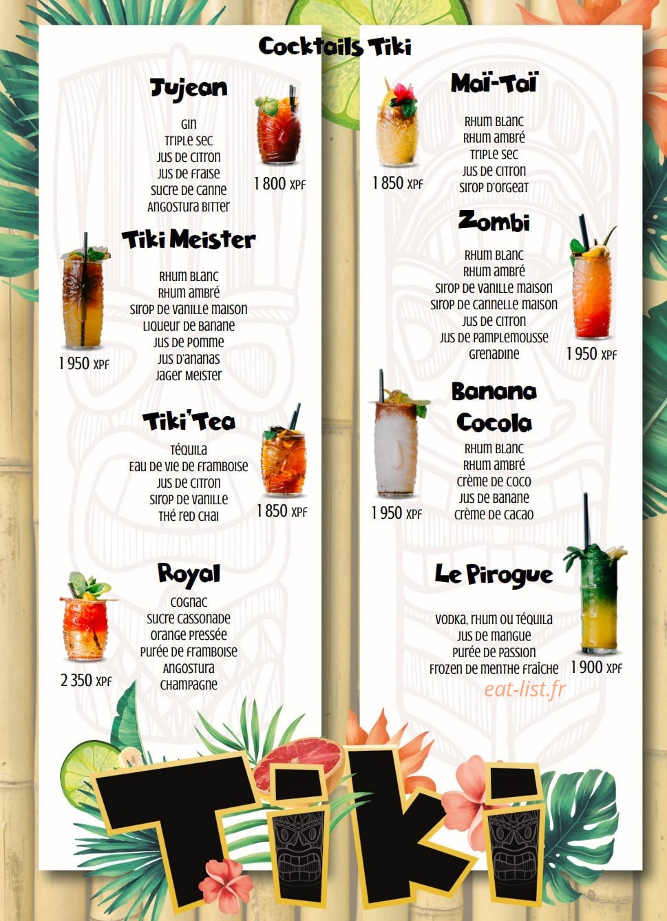 La Pirogue — carte page 10