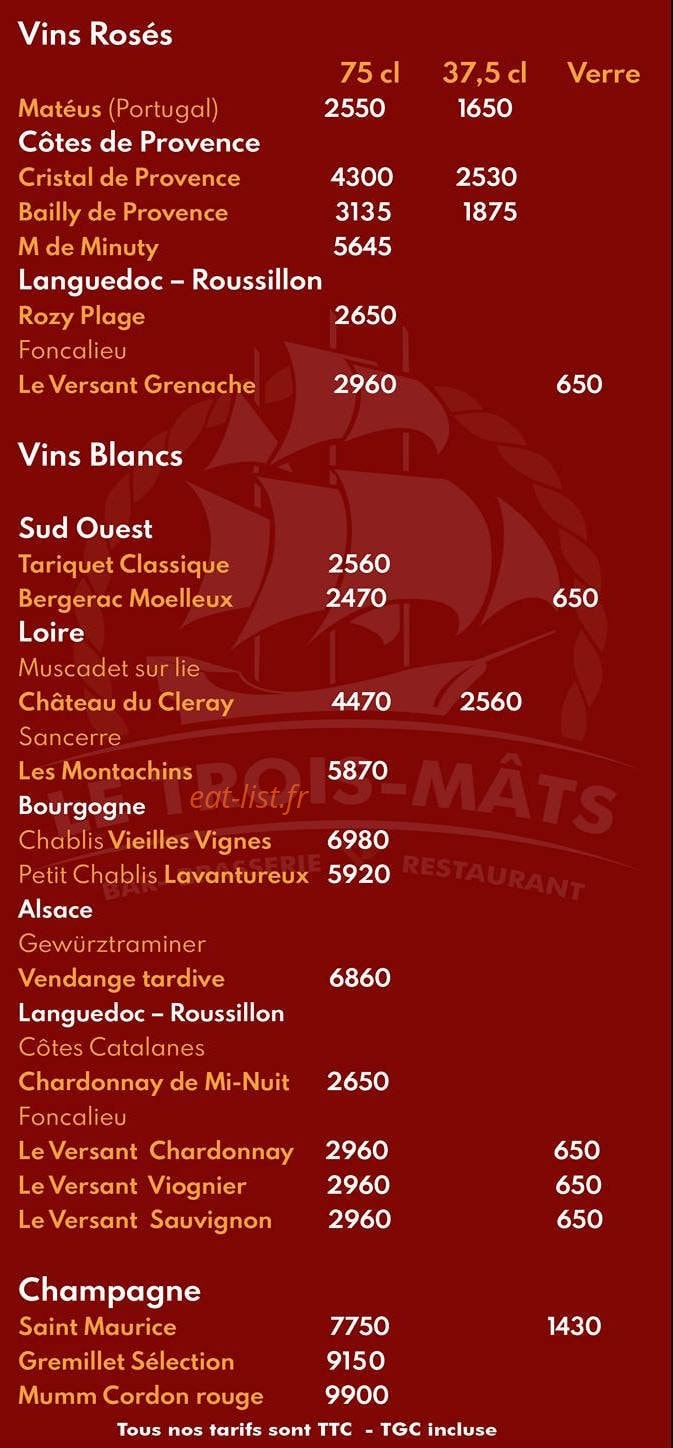 Le 3 Mâts — carte page 11