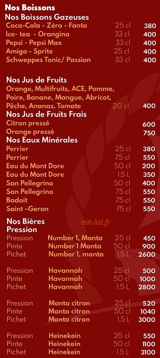 Le 3 Mâts — carte page 8