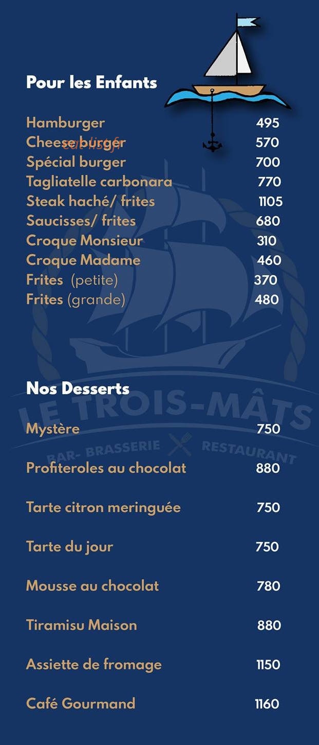 Le 3 Mâts — carte page 5