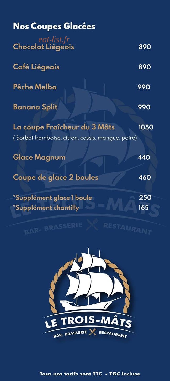 Le 3 Mâts — carte page 6
