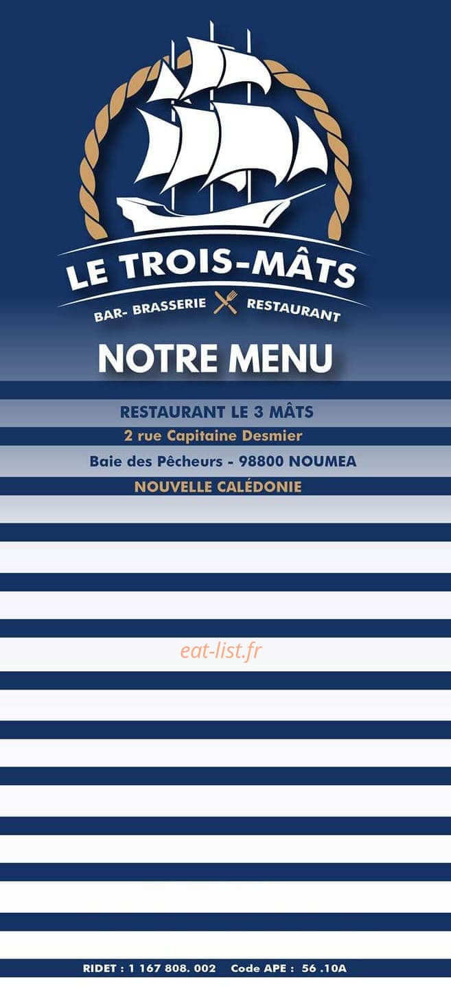Le 3 Mâts — carte page 1