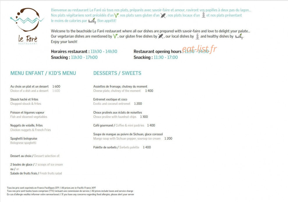 Le Faré — carte page 2