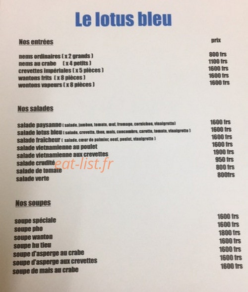 Le lotus bleu — carte page 1