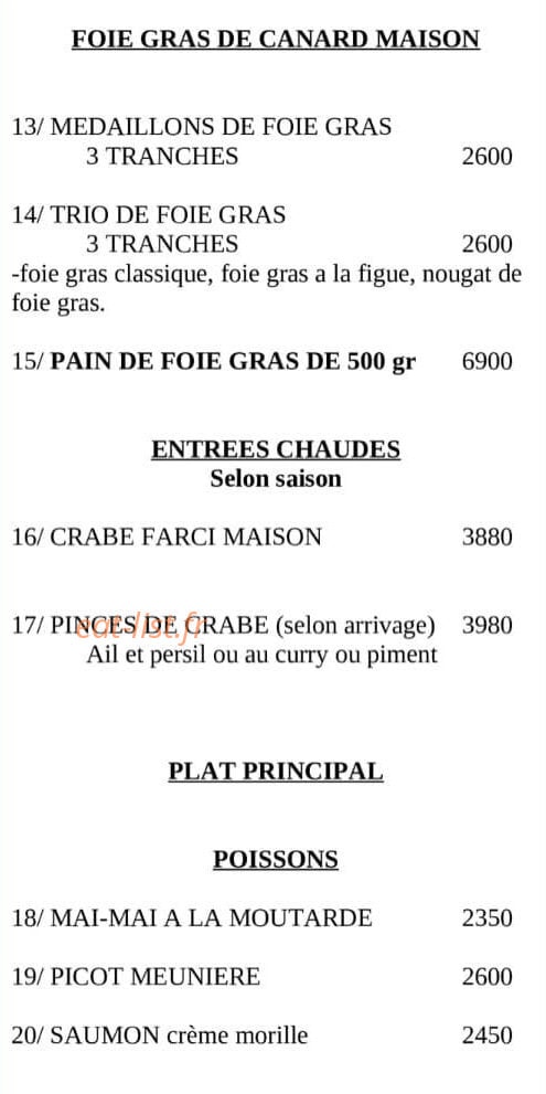 Le Miretti Gascon — carte page 2
