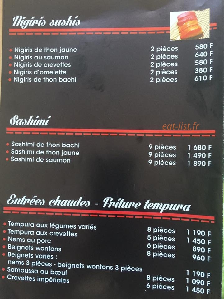 Le Parfum de Lotus — carte page 2
