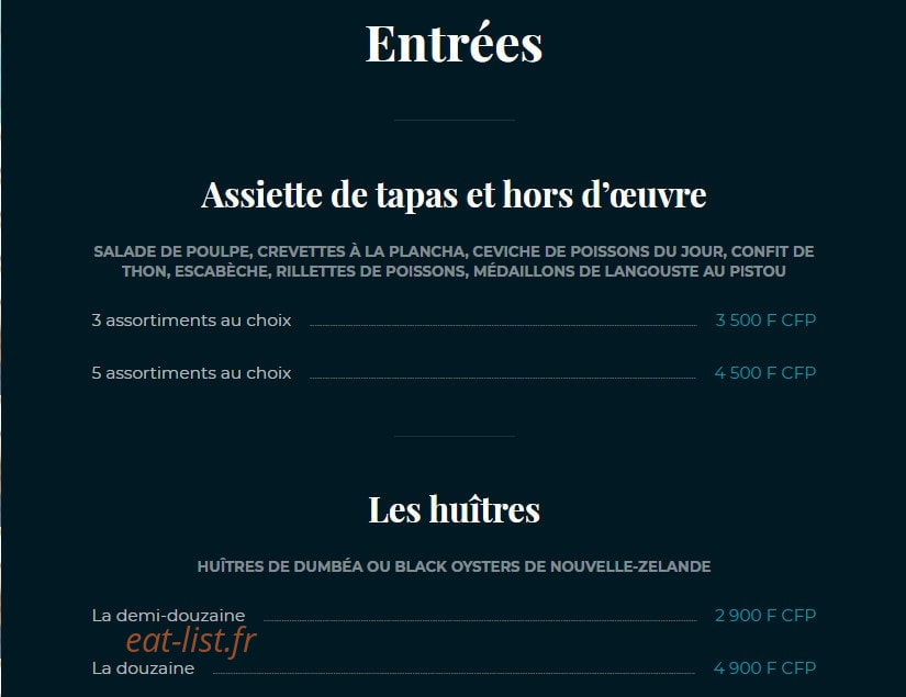 Le Ponton — carte page 1