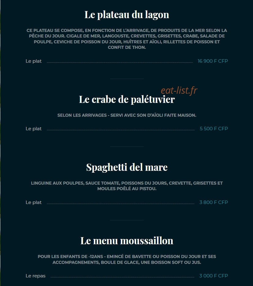 Le Ponton — carte page 3