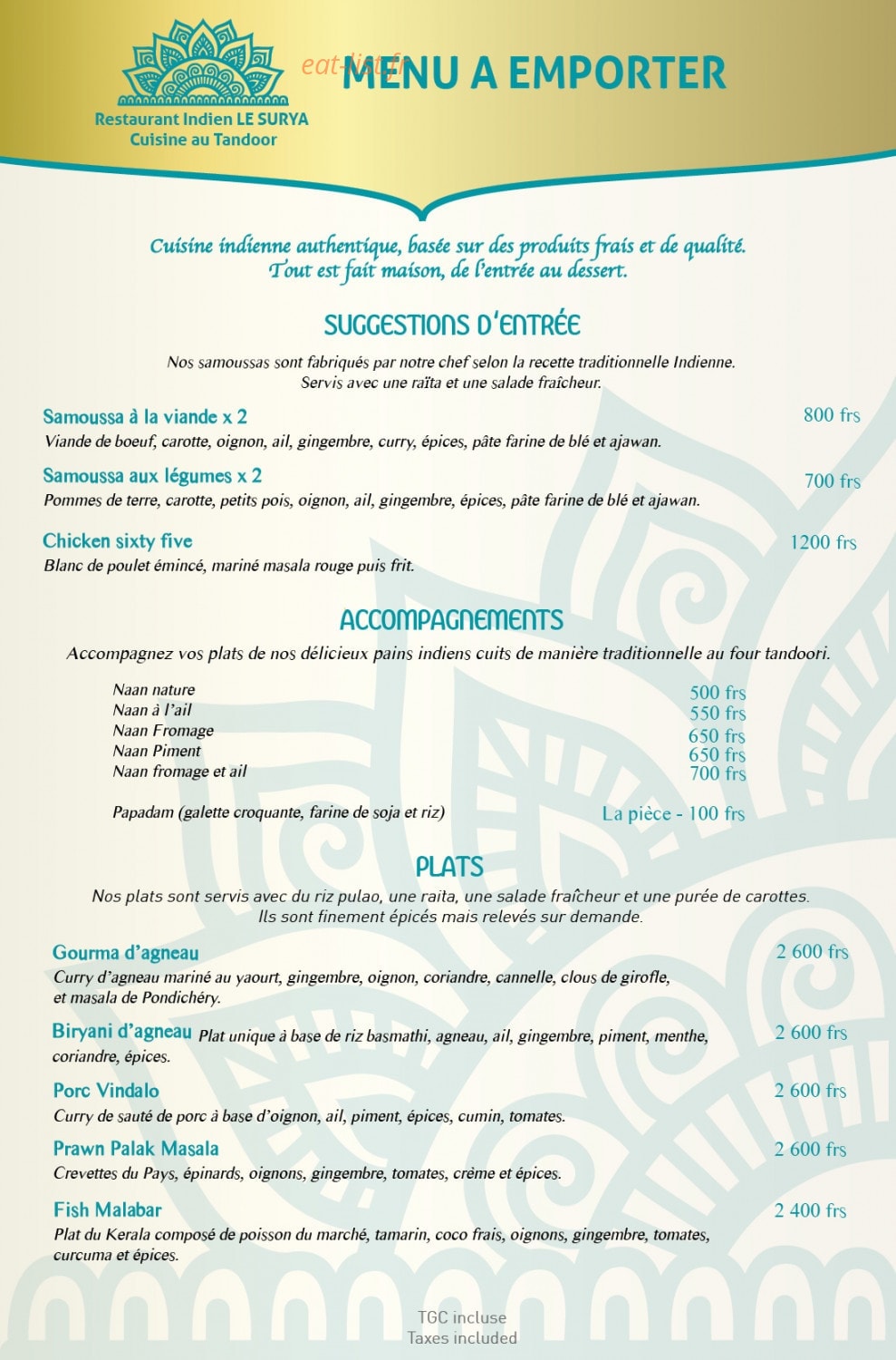 Le Surya — carte page 3