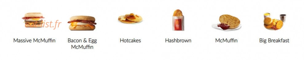 Mc Donald's — carte page 7