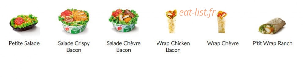 Mc Donald's — carte page 3