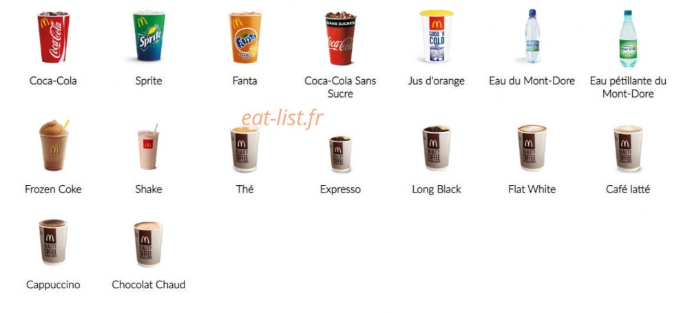 Mc Donald's — carte page 4