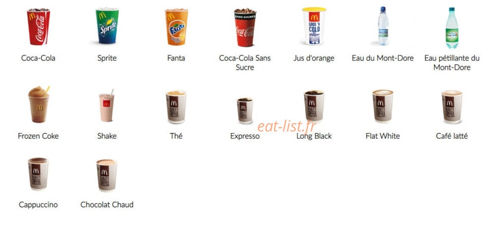 Mc Donald's — carte page 4