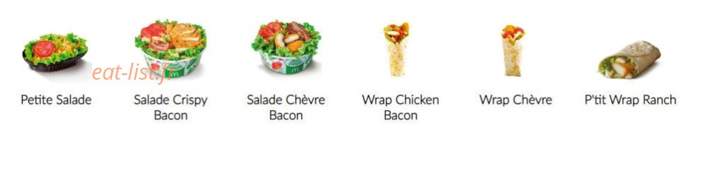 Mc Donald's — carte page 3