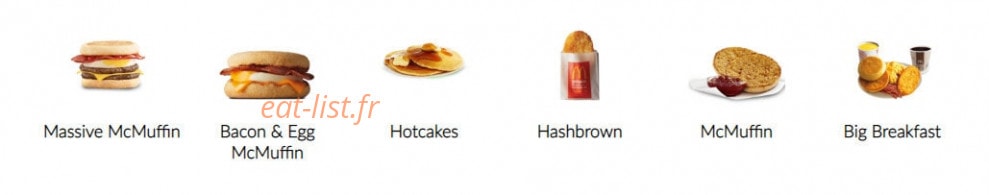Mc Donald's — carte page 7