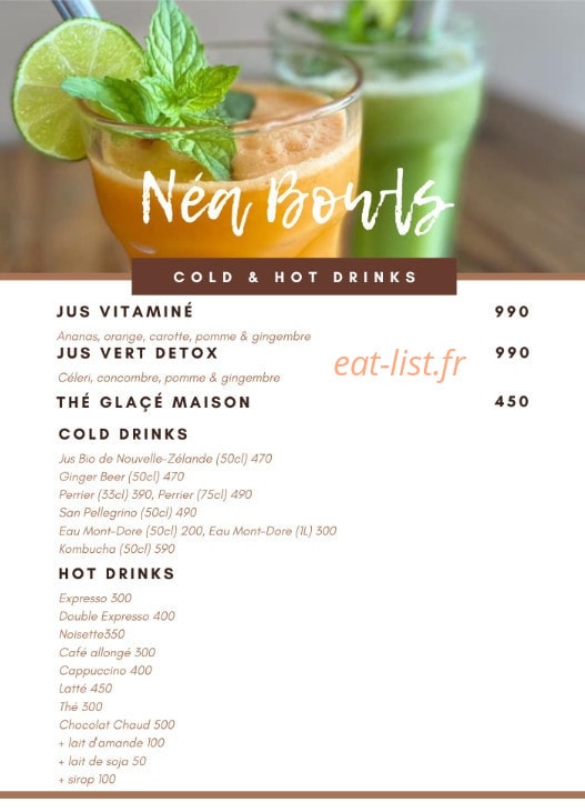 Néa Bowls — carte page 4