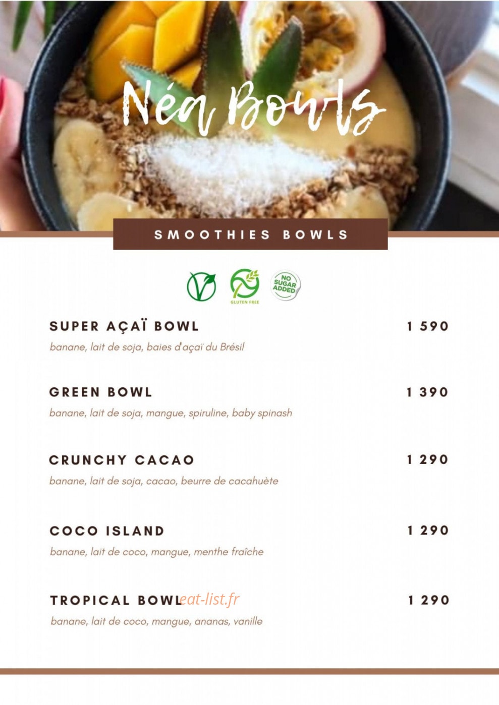 Néa Bowls — carte page 3