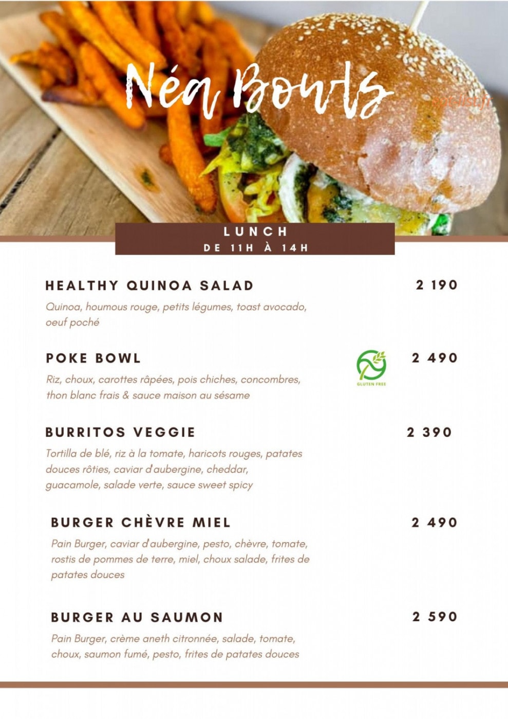 Néa Bowls — carte page 6