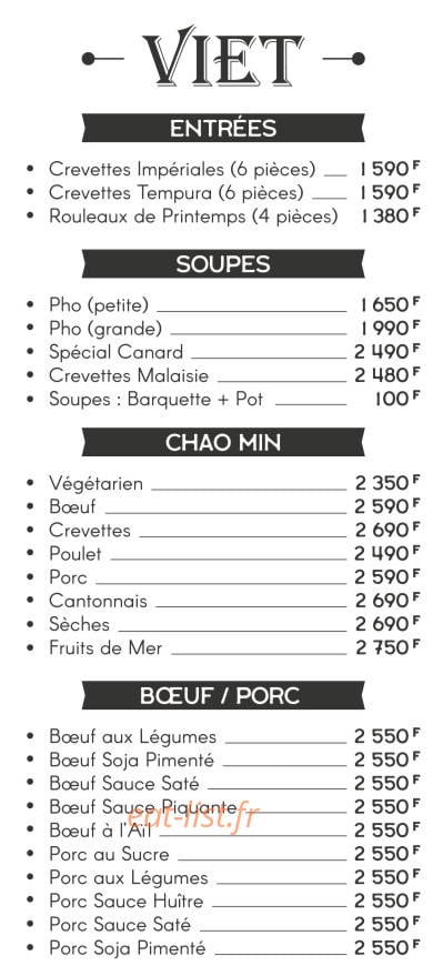 Open's Rice — carte page 4