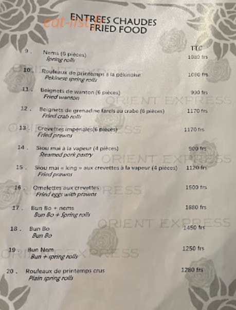 Orient Express — carte page 1