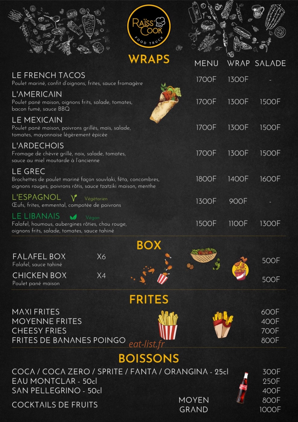 Raïss'Cook — carte page 1