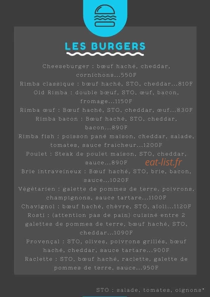Rimba Juice Café — carte page 2