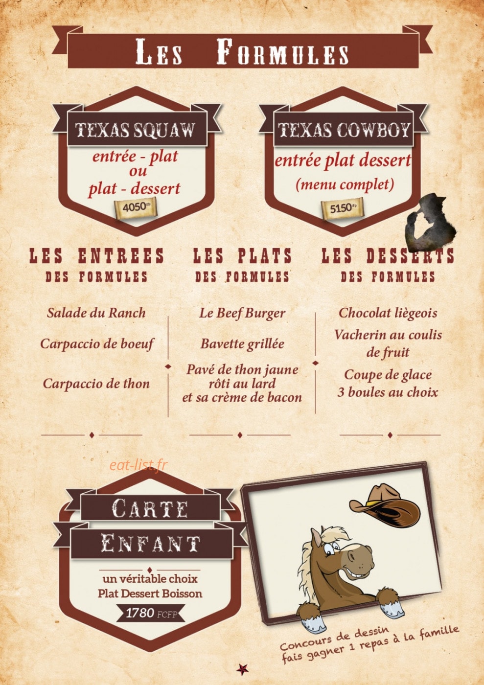 Texas Grill — carte page 2