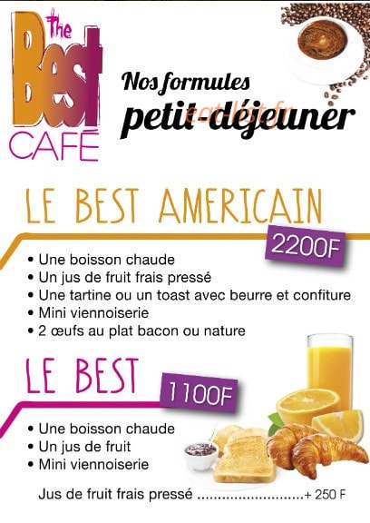 The Best Café — carte page 4