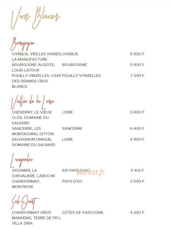 West Food & Bar — carte page 7
