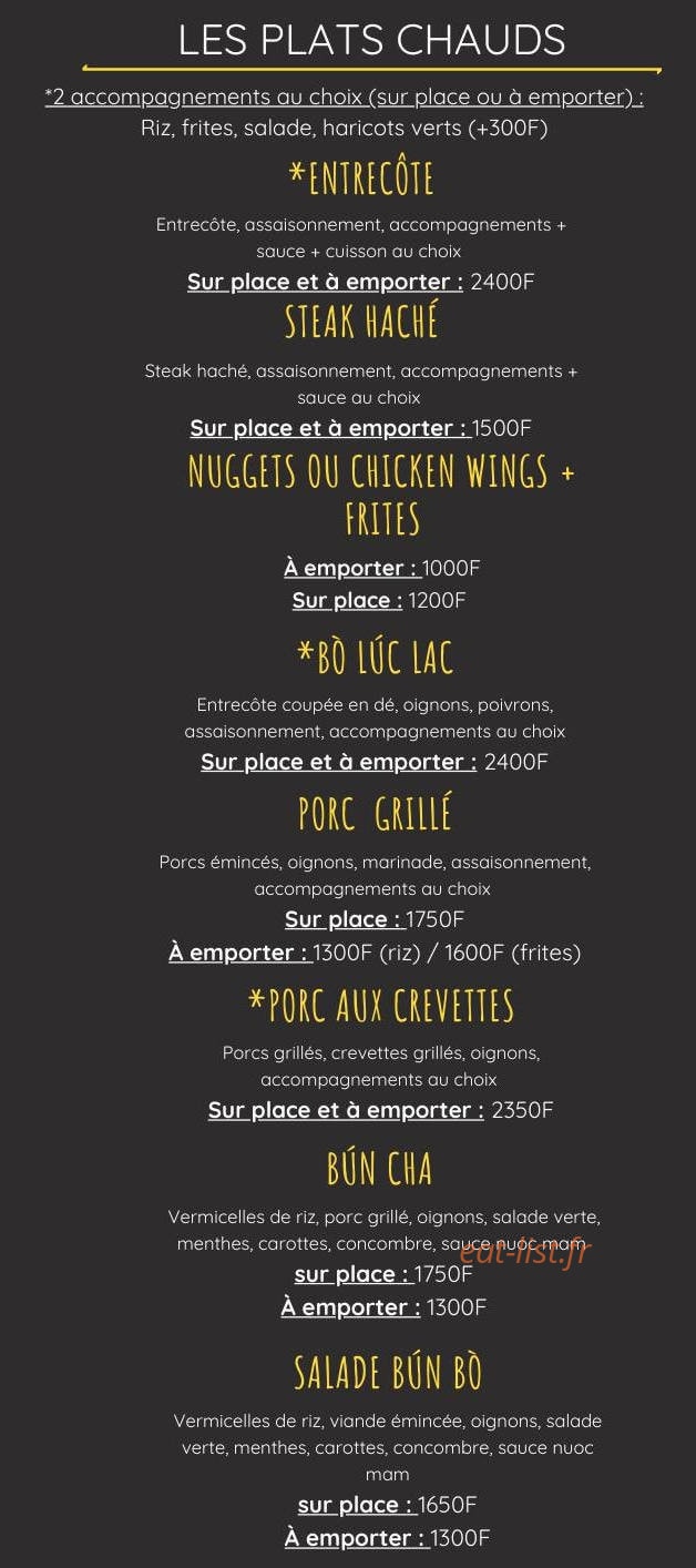 Aurélie's Snack — carte page 4