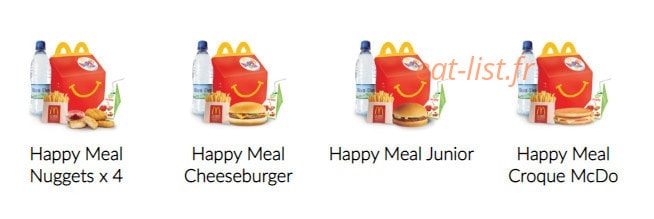Mc Donald's — carte page 6