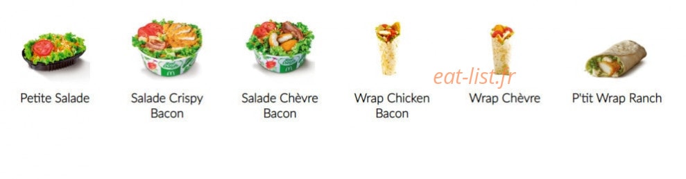 Mc Donald's — carte page 3