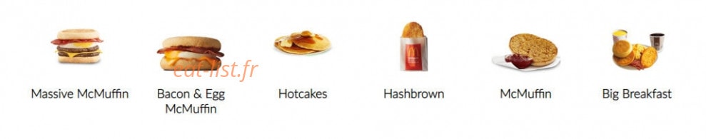Mc Donald's — carte page 7